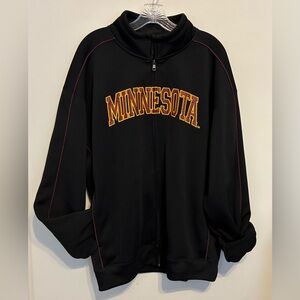 Campus Drive University of Minnesota Black Full-Zip Soft Shell Jacket; Size XL